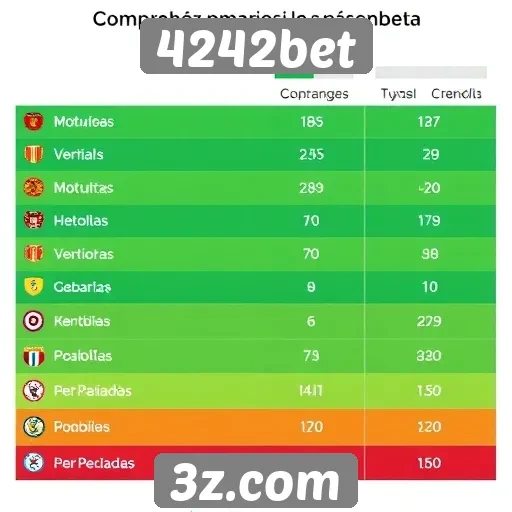 Desempenho do 4242bet em comparação com concorrentes
